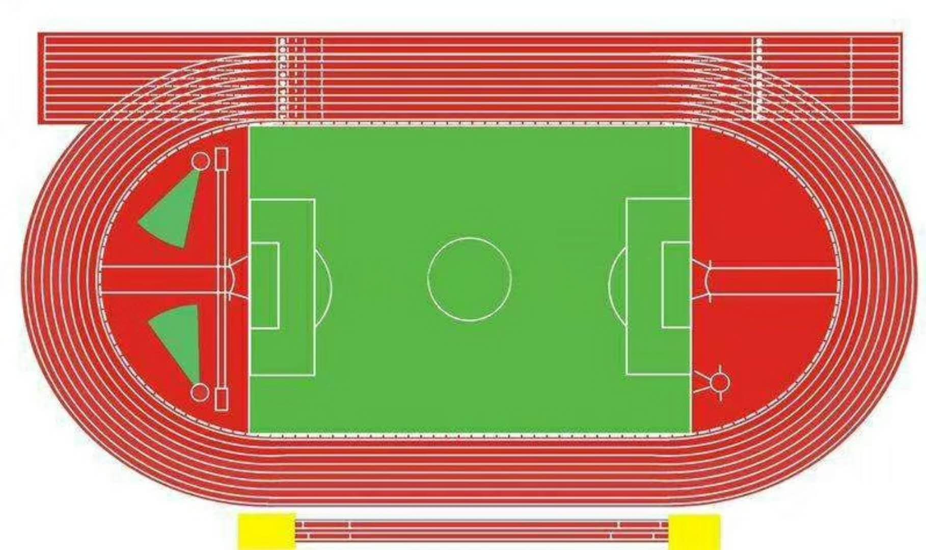 开元体育官网登录入口伊金霍洛旗400米跑道足球场尺寸图(图9)